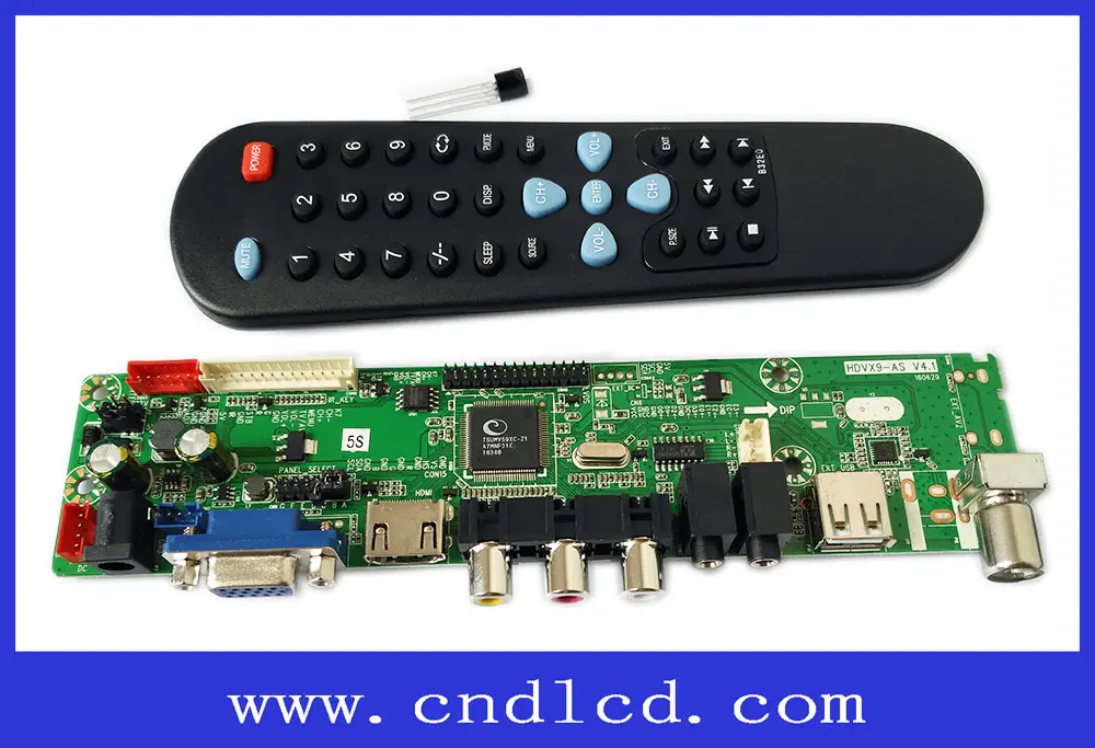 Phổ V59XC TV Tuner Với CND Điều Khiển Từ Xa & IR Cảm Biến