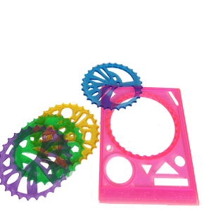 <span class=keywords><strong>Règle</strong></span> Magique Créative Éducative pour Enfants, Fabrication Personnalisée, Ensemble de Spirographes Colorés à Dessiner, Jouet DIY, Jouet Anti-Stress - Product Image 2