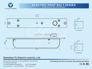 Không an toàn điện Bolt cho kiểm soát truy cập Khóa chốt cửa <span class=keywords><strong>W</strong></span>/tín hiệu, thời gian, & mở dây và YB-700B dẫn (dẫn) - Product Image 5