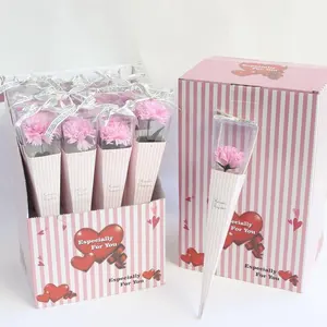 Rosas artificiales de jabón para el día de la madre, regalo de San Valentín de La Bella y La Bestia