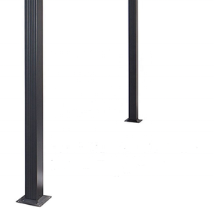 Alumínio & steel 3x4m Pérgola Latada de Uva do Dossel Ao Ar Livre