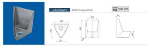 <span class=keywords><strong>Urinoir</strong></span> mural moderne en acier inoxydable 304 <span class=keywords><strong>avec</strong></span> fonction de nettoyage facile, certifié ISO9001 - Product Image 5