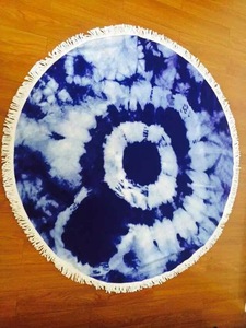Asciugamano e borsa da spiaggia rotondi in microfibra all'ingrosso personalizzati più venduti a buon mercato di alta qualità <span class=keywords><strong>con</strong></span> nappa - Product Image 4