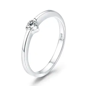 New product s925 sterling silver ring female Japan and South Korea simple and elegant couple ring SCR450