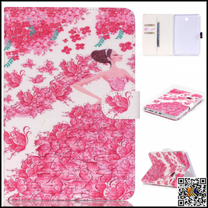 Bán buôn Đối Với Samsung <span class=keywords><strong>T350</strong></span> Sơn Phong Cách Da PU Trường Hợp với Khe Cắm Thẻ Wallet, Da bìa - Product Image 2