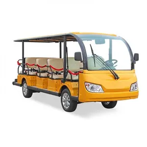 lead acid lithium battery electric 14 seats shuttle bus for resort sightseeing airport factory tourists popular in USA