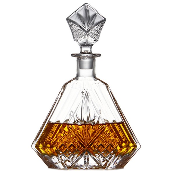 High Quality New design whiskey glass decanter with stopper for sale