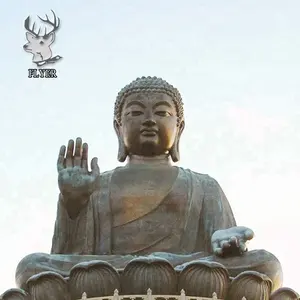 Estatua de Buda de bronce antiguo, grande, famosa, a la venta