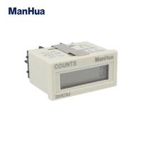 Compteur numérique électronique Manhua DHC3J DC12V 24VDC à 6 chiffres avec réinitialisation frontale, plage miniature de 1 à 999 999, 10 comptes/seconde