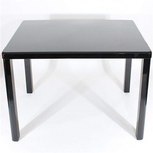Personalizzazione del prezzo promozionale semplice <span class=keywords><strong>tavolo</strong></span> da pranzo <span class=keywords><strong>laccato</strong></span> <span class=keywords><strong>nero</strong></span> in legno lucido per appartamento - Product Image 3