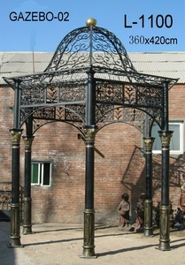 Gazebo <span class=keywords><strong>de</strong></span> Hierro Fundido para Jardín <span class=keywords><strong>de</strong></span> Invernadero, Venta Directa <span class=keywords><strong>de</strong></span> Fábrica en China - Product Image 3