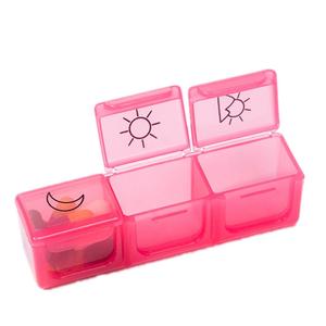 3 lần một ngày cầu vồng hàng tuần di động vitamin cá dầu ngăn container Pill Organizer trường hợp Pill hộp - Product Image 3