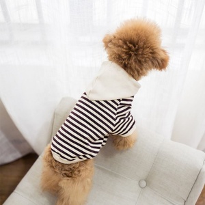Sweat-shirt à capuche à rayures pour animaux de compagnie, vêtements pour chiens assortis au <span class=keywords><strong>manteau</strong></span> assorti pour chiens et mamans - Product Image 5