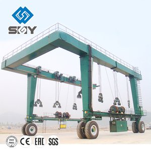 Grue à portique à pneus <span class=keywords><strong>en</strong></span> caoutchouc de 120 tonnes pour port, grue de levage de bateaux, élévateur de 25 tonnes avec un bon prix - Product Image 4