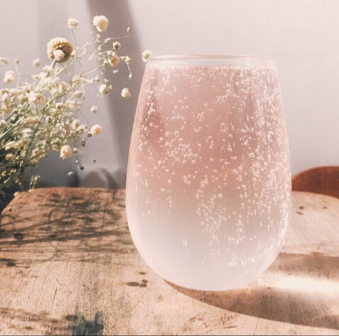 Simple Wine Glass Cup Home Cold Drink Glass Juice Bubble Drink Water Glass Cup