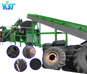 High output Tire Scrap Recycling Equipment tire shredder machine