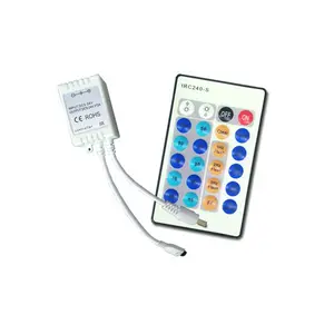 IRC240-S 24 Key IR Remote Led Dimmer Controller for 5050 3528 5630 Single Color Flexible Led Strip