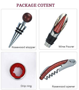 Hout 4 Stuk Wijnopener Set - Product Image 3