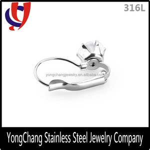 Fantaisie acier inoxydable zirconite goujon boucle d'oreille bijoux <span class=keywords><strong>costume</strong></span> oreille piercing goujon bijoux - Product Image 3