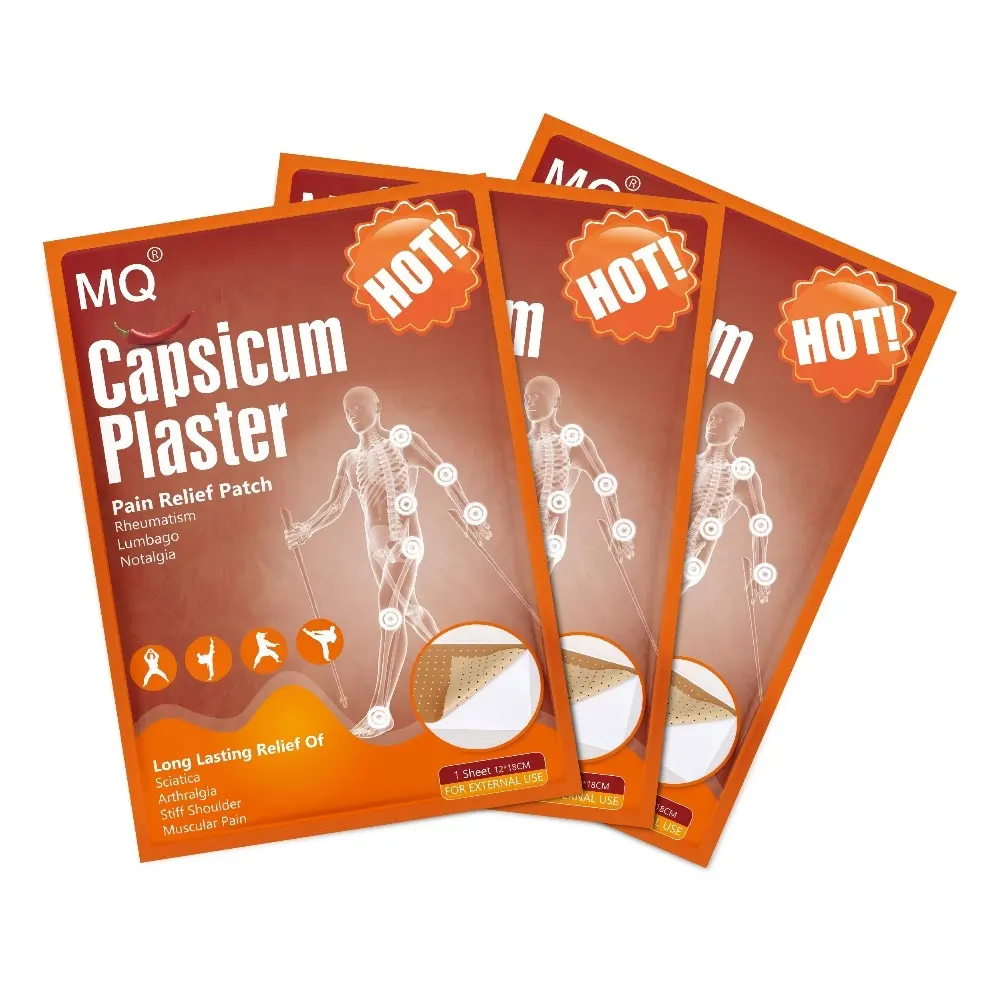 CE ISO Approved Capsicum Heat Plaster Porous Pain Relief Relieving Patch for Minor Pain Relief