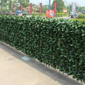 Système de panneaux muraux suspendus en fibre plastique verte d'intérieur Songyu, <span class=keywords><strong>jardin</strong></span> vertical, mur végétal artificiel, feuilles pour l'aménagement paysager - Product Image 6