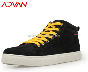 2015 Mode Hommes Chaussures Haut-cut Sneakers Couleur <span class=keywords><strong>Noir</strong></span> Lacet <span class=keywords><strong>Basket</strong></span> Haute-cut Hommes Chaussures de <span class=keywords><strong>Toile</strong></span> Vulcanisé - Product Image 1