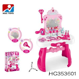 Fille meilleur cadeau semblant jouet <span class=keywords><strong>valise</strong></span> maquillage enfants <span class=keywords><strong>coiffeuse</strong></span> avec miroir - Product Image 2