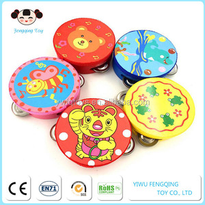 FQ Thương Hiệu Chất Lượng Cao Dễ Thương Vui Tambourine Bé Lắc Tay Chuông Nhạc Cụ - Product Image 4