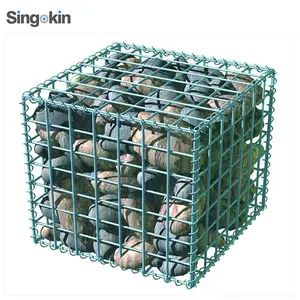 1X1X1M 1X1X2M 4Mm 5Mm 6Mm Square Hole Gabion Wire Mesh Và Gabion Box Giá