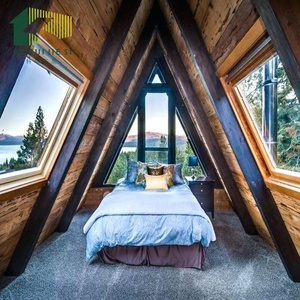 منزل فيلا على شكل مثلث فولاذي خفيف وحدات مزدوج جاهز التجهيز ذو تصميم سريع - Product Image 4