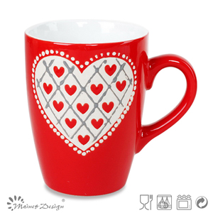 rojo mugl con diseño del corazón para el día de san valentín - Product Image 1