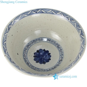 RZPJ03 porcelana china grande pintada a mano decoración del hogar cerámica tazón grande <span class=keywords><strong>maceta</strong></span> - Product Image 3