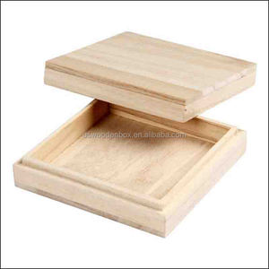 Caisse en bois, petit casier à bois en bois massif, boîte en bois - Product Image 1