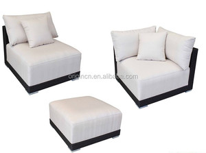 Sección <span class=keywords><strong>exterior</strong></span> <span class=keywords><strong>en</strong></span> forma de <span class=keywords><strong>L</strong></span> sol Ratán <span class=keywords><strong>Sofa</strong></span> reclinable para el tiempo de ocio patio con muebles modernos - Product Image 4