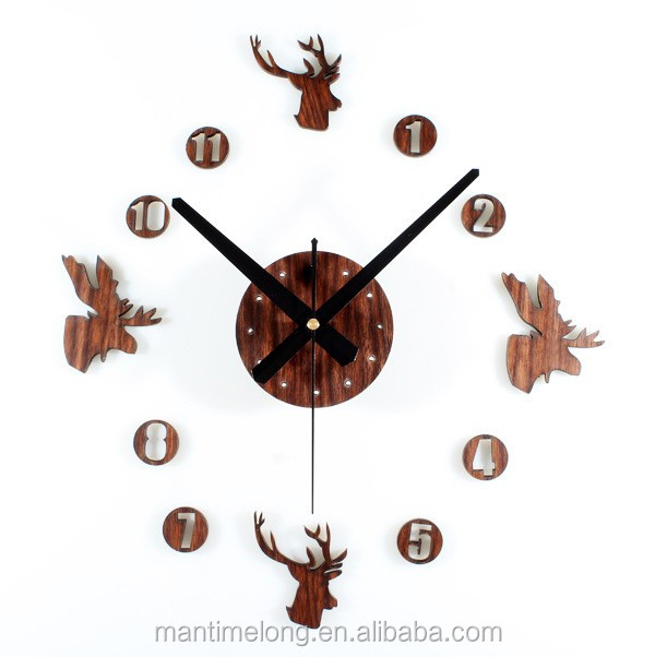 Настенные часы с изображением головы оленя, кварцевые часы с изображением головы оленя, лосящего оленя, головы оленя, нордические часы, Декор для дома в Канаде, Швеции, Финляндии, Норвегии