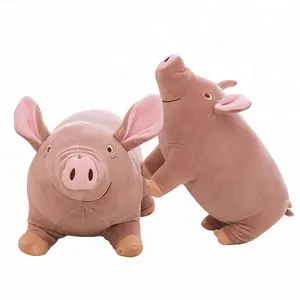 Venta al por mayor de los niños juguetes de peluche de felpa animales de peluche suave cerdito cerdo rosa de peluche de juguete