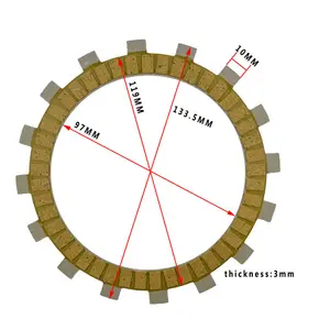 Placa de fricción de embrague para motocicleta YAMAHA, FZS600, FAZER YZF600R, Thundercat, FZR600R, Genesis