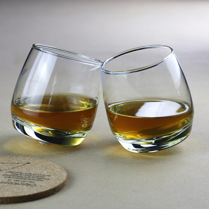 Haonai 10oz hot round whiskey glass cup