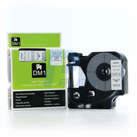 Cartouche de ruban Dymo 9 mm 6 mm 12 mm 40913 43613 45013 Cassette de ruban Noir sur blanc Compatible avec l'étiqueteuse Dymo pour imprimante 160 280 420p