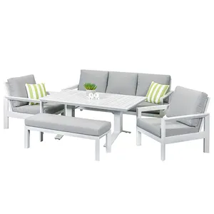 Nieuwste Ontwerp Moderne Outdoor Patio Lounge Sofa Aluminium Outdoor Sofa Set