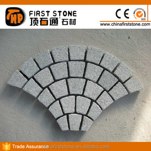 HZW-66 de Granit Gris Blanc À Mailles En Forme De Ventilateur <span class=keywords><strong>Pavé</strong></span> de Pavage D'<span class=keywords><strong>allée</strong></span> De Granit Bloc <span class=keywords><strong>Pavé</strong></span> <span class=keywords><strong>Pierre</strong></span> Allées - Product Image 2