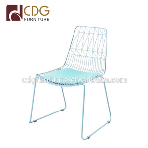 CDG replica <span class=keywords><strong>Harry</strong></span> Bertoia alambre apilables mesas <span class=keywords><strong>de</strong></span> café y sillas al aire libre negro blanco azul Rosa oro color - Product Image 2