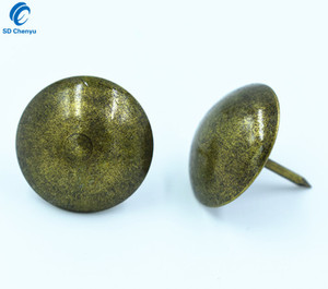 Clous ronds à tête bombée en fer bronze antique de 22 mm en vrac pour la décoration de canapés et de meubles - Product Image 4