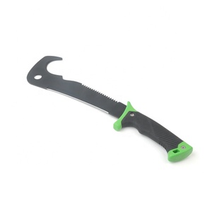 Coltello da sopravvivenza da campeggio all'aperto in acciaio inossidabile con rivestimento nero con guaina - Product Image 3