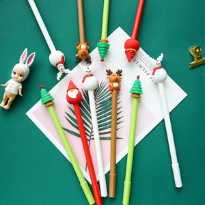 Penna <span class=keywords><strong>Gel</strong></span> in Plastica Personalizzabile per Studenti, Kawaii Natalizia, 0.5mm, <span class=keywords><strong>Inchiostro</strong></span> Blu e Nero, Articoli di Cancelleria Creativi - Product Image 2