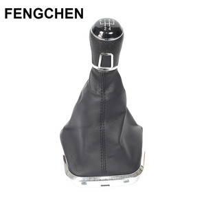 Venta directa de fábrica, perilla de cambio de caja de cambios de 5 velocidades, Bola de cambio con cubierta de palo Gaitor para VW Passat B6 B7 <span class=keywords><strong>Golf</strong></span> <span class=keywords><strong>7</strong></span> - Product Image 3
