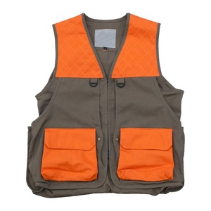 Gilet de chasse orange pour hommes gilet de jeu matelassé à l'épaule prix réduit d'usine personnalisée - Product Image 1