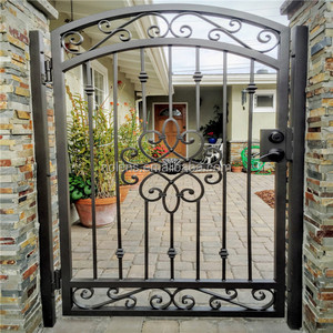 Diseño simple jardín solo energía cubierta <span class=keywords><strong>patio</strong></span> <span class=keywords><strong>trasero</strong></span> <span class=keywords><strong>Puerta</strong></span> de Hierro - Product Image 3