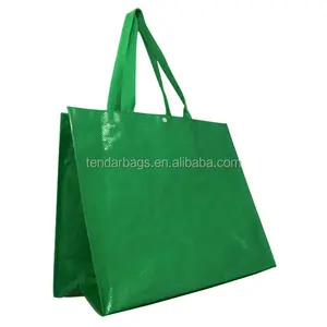 Borsa portaoggetti in tessuto PP laminato Extra Large impermeabile borsa per la spesa riutilizzabile in plastica Non tessuta in polipropilene