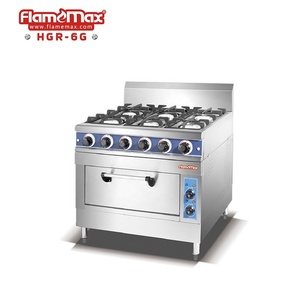 Gaz fırın Strainless çelik ticari gaz sobası ile 8 brülör gaz pişirme aralığı çin'de yapmak